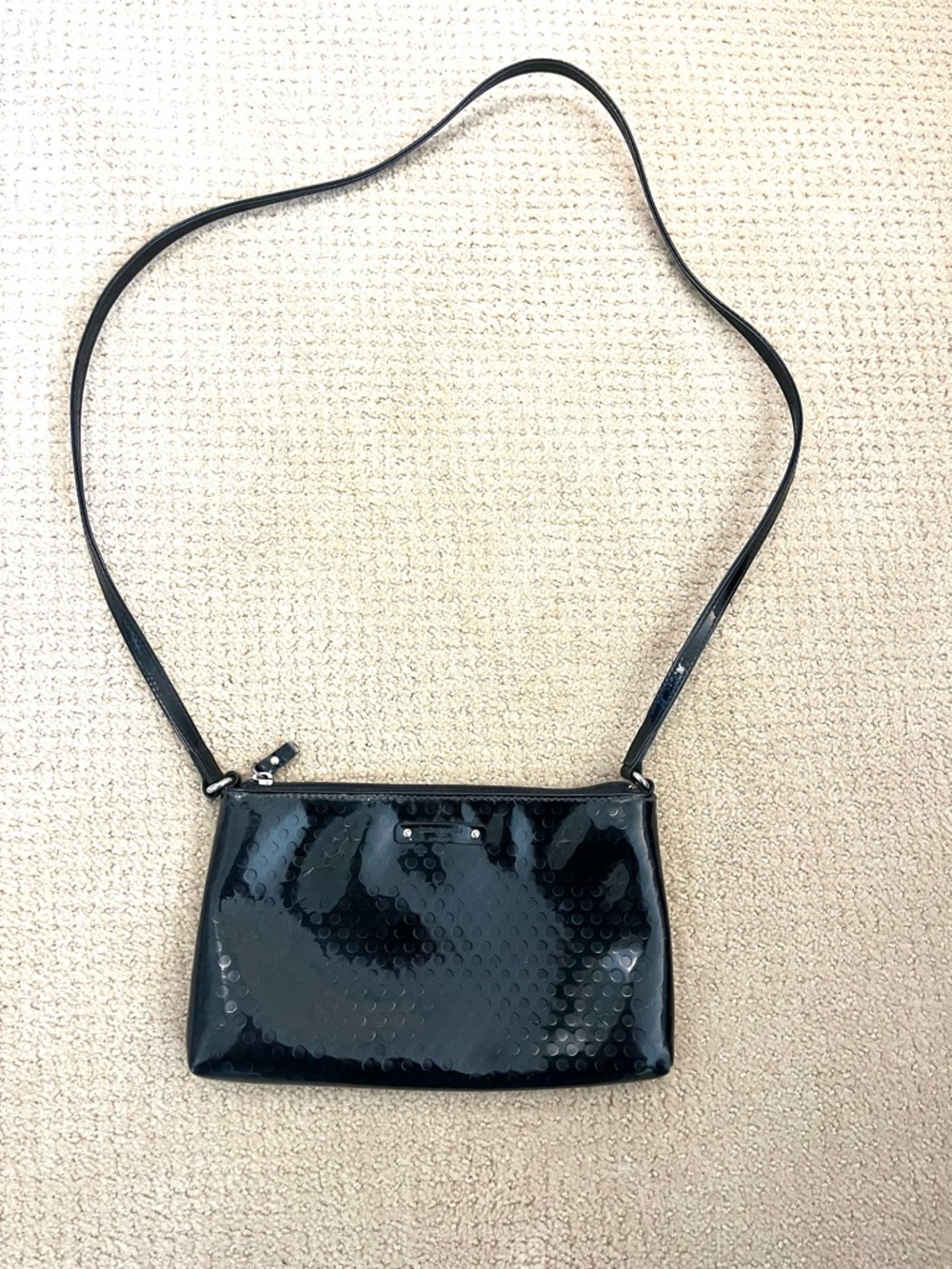 Kate Spade Amy Beale Street Black Patent Leather Crossbody bag